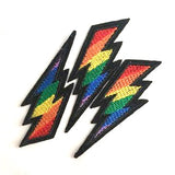 Fun Teen Cancer Headwear Patch Rainbow Flash Custom