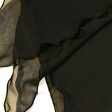 Black Chiffon Cancer Scarf