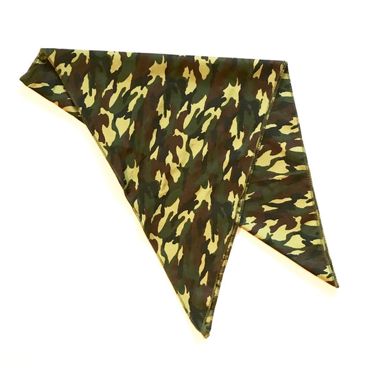 Camo Khaki Green Cotton Bandana 