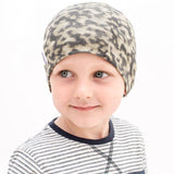 Boys chemo cancer thin breathable beany cotton hat cap camouflage khaki