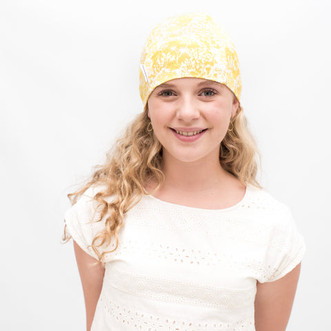 Yellow Girls Liberty Hair Loss Sleep Cap