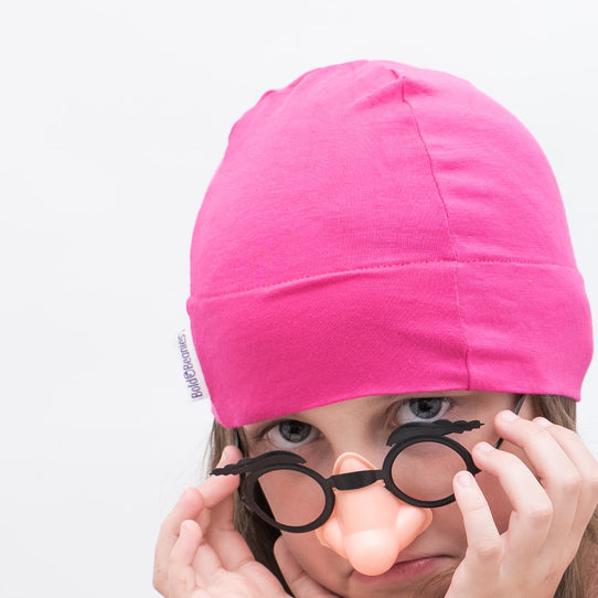 Fuchsia Pink Hair Loss Headwear for girls
