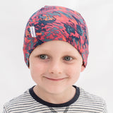 liberty camouflage print boys hair loss cotton beanie hat