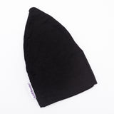 soft snug womens black beanie hats for hair loss