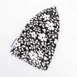 Black White Floral Hats Alopecia Chemo Cancer Cap