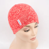 Ladies Cancer Headwear Liberty red Floral Darcy