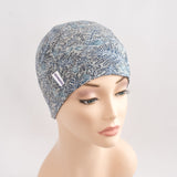 Breast Cancer Hair Loss Hat Liberty Blue Elisa