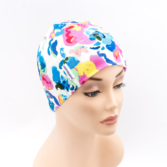 Liberty Summer Thin Cancer Hat White Floral