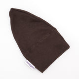 brown cotton alopecia chemo beanie sleep hat