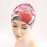 Becci Liberty Print Red Alopecia Hat