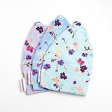 Helen Cancer Bold Beanies floral print aqua, blue and lilac