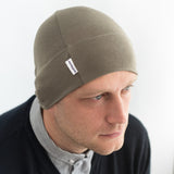 khaki green mens chemo alopecia hair loss cotton beany hat