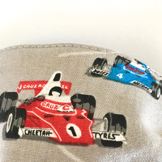 Childs Surgical-Style Face Mask Racing Car