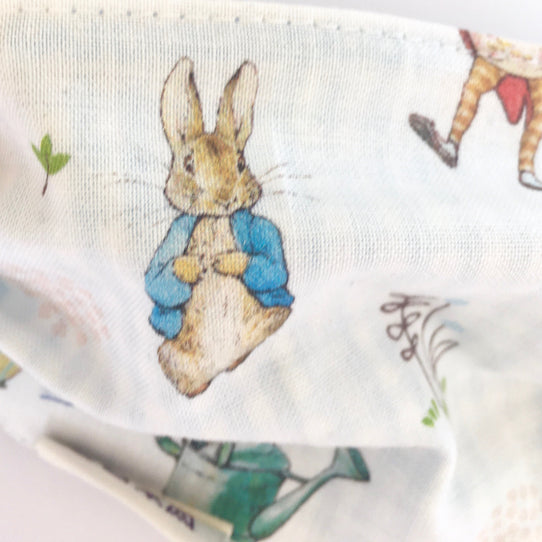 Childs Cute Cotton Face Mask Peter Rabbit UK – Bold Beanies