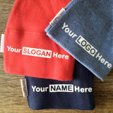 custom your cotton beanie hat with any name slogan or logo