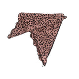 chiffon leopard pink black scarf bandana