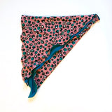 Chemo Headscarf Leopard Pink Teal 