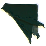 Dark Green Chiffon Cancer scarf