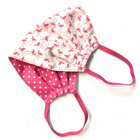 Fun Print Cotton Face Mask UK Pink 