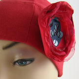 Silk Poppy Hat Embellishment 