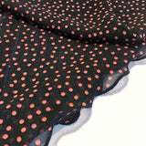 Chemo Headscarf Navy with pink dots