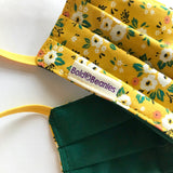 Yellow Floral Cotton Eco Face Covering