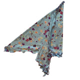 Womens Blue Floral Liberty Cancer Bandana