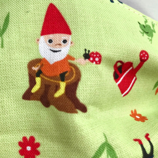 Fun Print Fabric Face Mask Covering Gnome – Bold Beanies