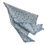 Ditsy Floral Blue Hair Scarf Headscarf Bandana