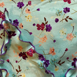 Helen Aqua Floral Headscarf