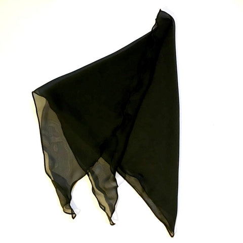 Black Chiffon Headscarf