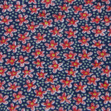 Liberty Navy and Red Floral Print Alopecia Headwear