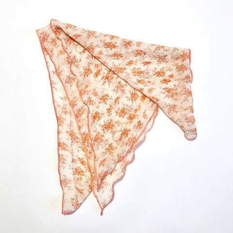 Vinatge Rose Pretty Cancer Headscarf Chiffon