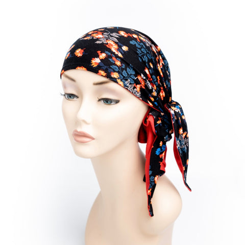 Women's Cancer Head Scarf Jane Red Floral
