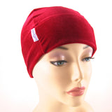 Red Velvet Stretchy Bold Beanies Hat