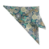 Retro Sunflower Blue Print Headscarf Bandana