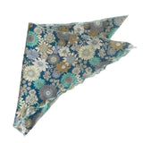 Retro Sunflower Blue Print Headscarf Bandana