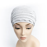 Grey Chemo Head Wrap