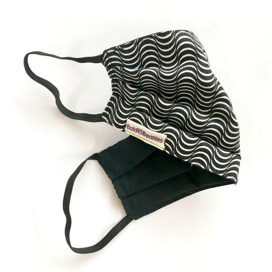 Black White Fun Hypnosis Face Covering Mask
